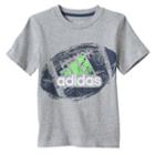 Boys 4-7x Adidas Spray Paint Sports Graphic Tee, Size: 4, Dark Grey