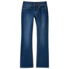 Girls Plus Size So&reg; Perfectly Soft Embroidered Denim Bootcut Jeans, Size: 20 1/2, Dark Blue