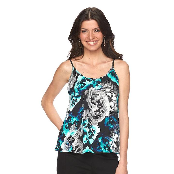 Women's Apt. 9&reg; Georgette Camisole, Size: Large, Drk Purple
