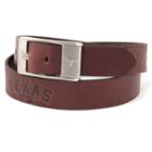 Men's Texas Longhorns Brandish Leather Belt, Size: 40, Brown