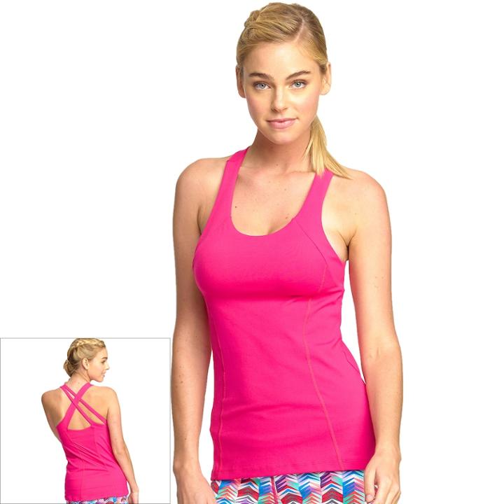 Women's Colosseum Botanical Scoopneck Tennis Tank, Size: Xl, Rum Punch