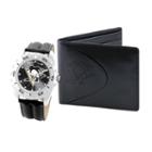 Pittsburgh Penguins Watch And Bifold Wallet Gift Set, Boy's, Black