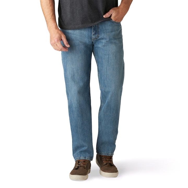 Men's Lee Regular Fit Straight Leg Jeans, Size: 29x30, Med Blue