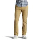 Men's Lee Performance Series Extreme Comfort Khaki Slim-fit Flat-front Pants, Size: 38x32, Lt Brown