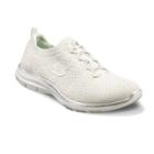Skechers Galaxies Flat Knit Gore Bungee Women's Slip On Shoes, Size: 7, White Oth