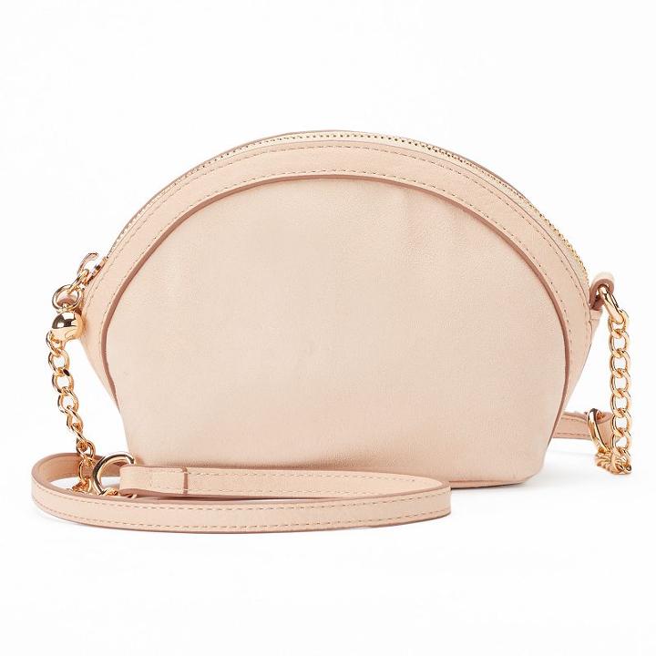 Lc Lauren Conrad Daisy Tortija Crossbody Bag, Women's, Light Pink