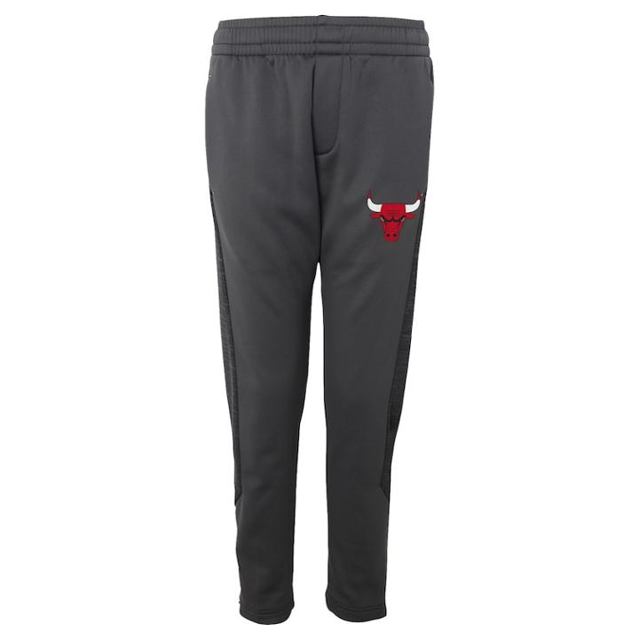 Boys 8-20 Chicago Bulls Traveling Fleece Jogger Pants, Size: Xl 18-20, Dark Grey