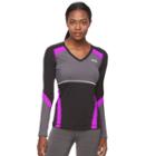 Women's Fila Sport&reg; Heathered Titanium Workout Tee, Size: Medium, Oxford