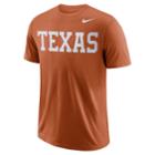 Men's Nike Dri-fit Texas Longhorns Wordmark Tee, Size: Small, Orange