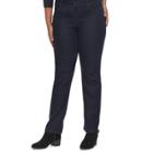 Plus Size Sonoma Goods For Life&trade; Slim Straight Jeans, Women's, Size: 16w Short, Dark Blue
