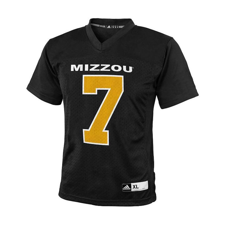 Boys 8-20 Adidas Missouri Tigers Replica Ncaa Football Jersey, Boy's, Size: L(14/16), Black