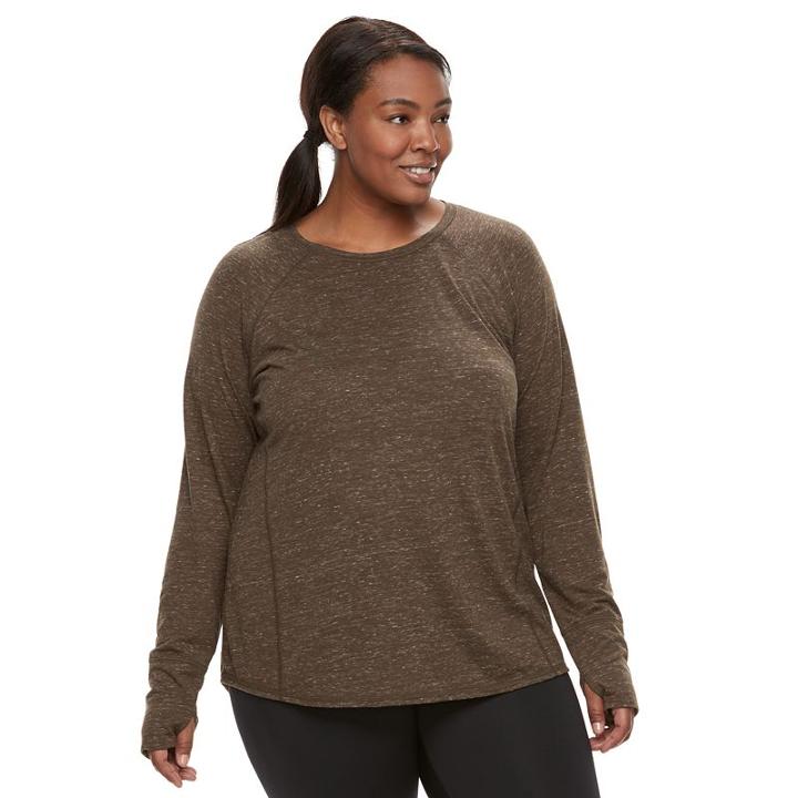 Plus Size Tek Gear&reg; Core Tee, Women's, Size: 1xl, Dark Green