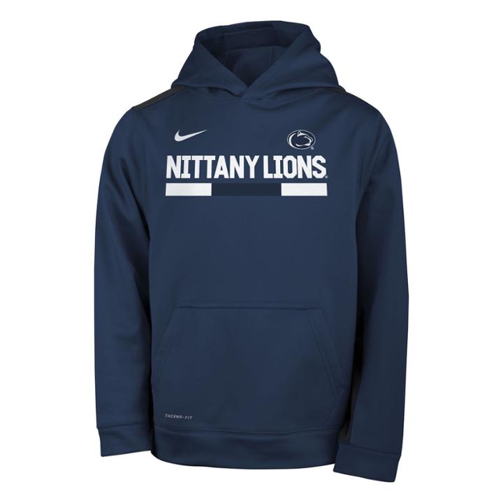 Boys 8-20 Nike Penn State Nittany Lions Therma-fit Hoodie, Size: L 14-16, Blue (navy)
