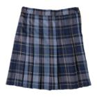 Girls 4-16 Chaps School Uniform Plaid Skirt, Girl's, Size: 4, Med Blue