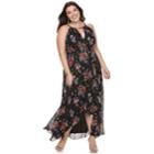 Plus Size Chaya Floral Wrap Maxi, Women's, Size: 24 W, Oxford