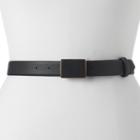 Women's Chaps Saffiano Belt, Size: Small, Black