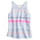 Girls 7-16 & Plus Size So&reg; Woven Cross Front Tank Top, Size: 10, Med Blue