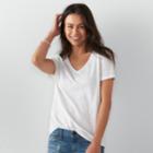 Petite Sonoma Goods For Life&trade; Everyday Tee, Women's, Size: L Petite, White
