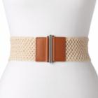 Women's Sonoma Goods For Life&trade; Crocheted Stretch Belt, Size: 1xl, Dark Brown