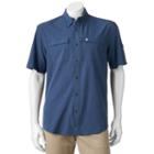 Men's Coleman Classic-fit Chambray Stretch Performance Button-down Fishing Shirt, Size: Xl, Light Blue