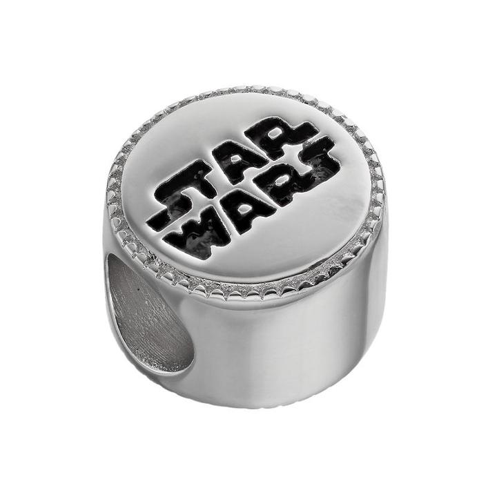 Star Wars Sterling Silver Logo Bead, Women's, Grey