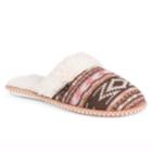 Muk Luks Women's Knit Scuff Slippers, Size: Medium, Med Brown