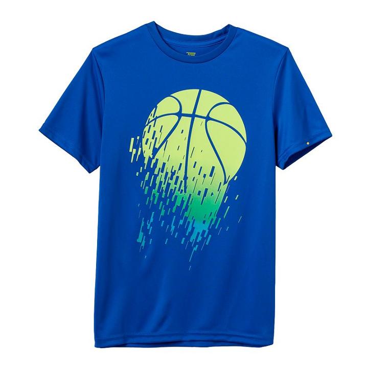 Boys 8-20 Tek Gear&reg; Digitized Basketball Tee, Boy's, Size: Small, Blue
