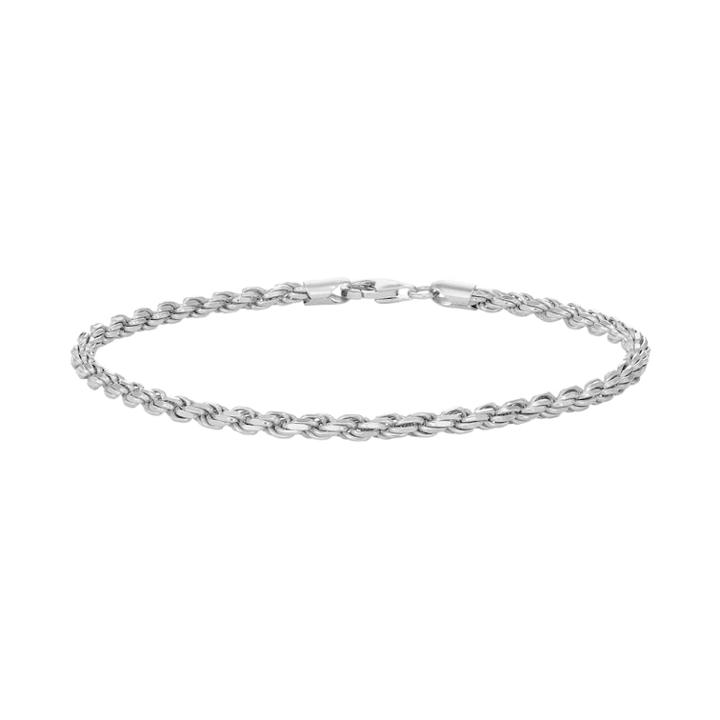 Men's Rope Chain Bracelet, Size: 8.5, Grey