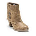 Muk Luks Chris Women's Cuff Ankle Boots, Girl's, Size: 7, Med Brown