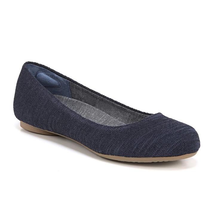 Dr. Scholl's Friendly 2 Women's Ballet Flats, Size: Medium (10), Dark Blue