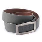 Men's Izod Cutout Logo Plaque Golf Belt, Size: 44, Grey