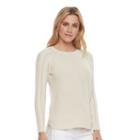 Women's Sonoma Goods For Life&trade; Pointelle Crewneck Sweater, Size: Xl, White