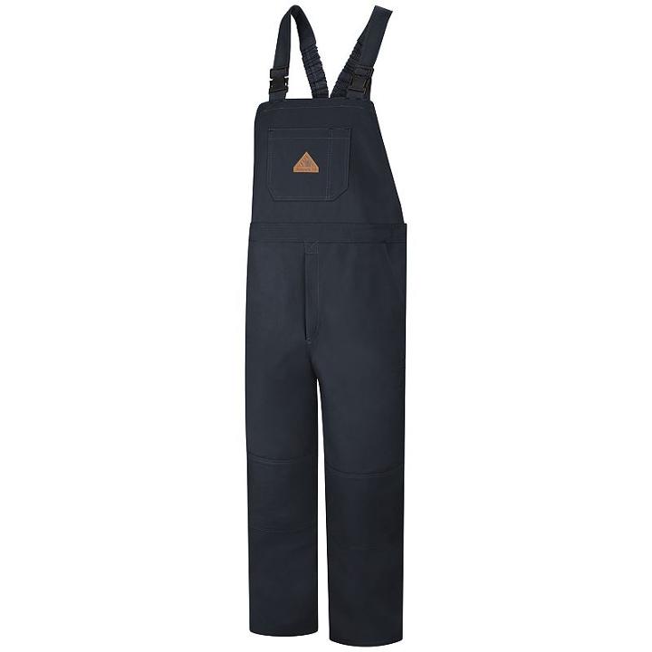 Men's Bulwark Fr Excel Fr Comfortouch Duck Unlined Bib Overall, Size: Xl, Blue