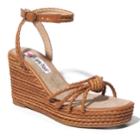 2 Lips Too Too Roz Women's Wedge Sandals, Size: Medium (9), Lt Brown