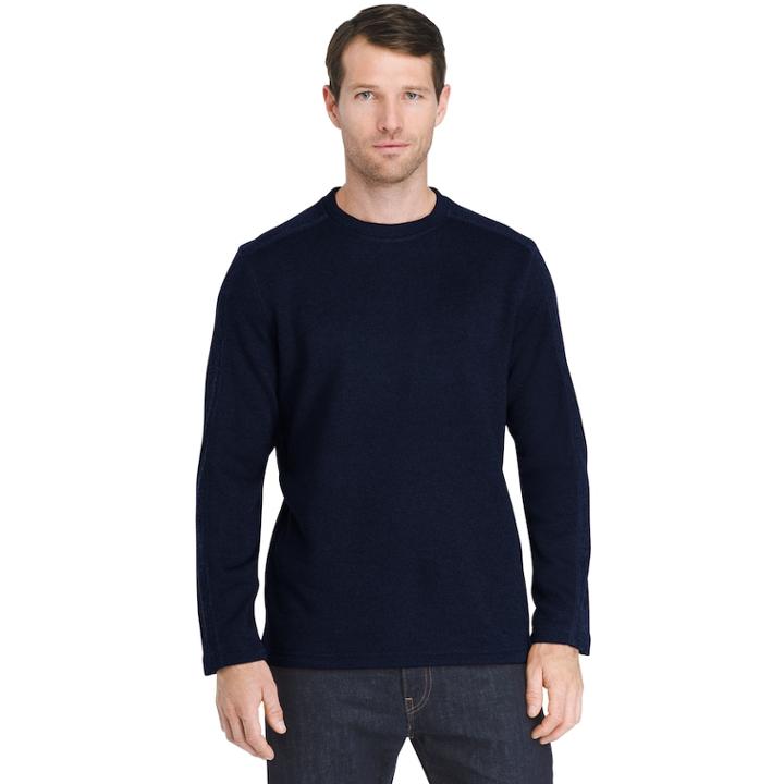Men's Van Heusen Classic-fit Never Tuck Sweater Fleece Pullover, Size: Xl, Blue