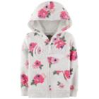 Toddler Girl Oshkosh B'gosh&reg; Logo Fleece Hoodie, Size: 5t, Light Grey