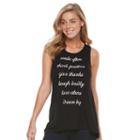 Women's Apt. 9&reg; Graphic Tank, Size: Medium, Oxford