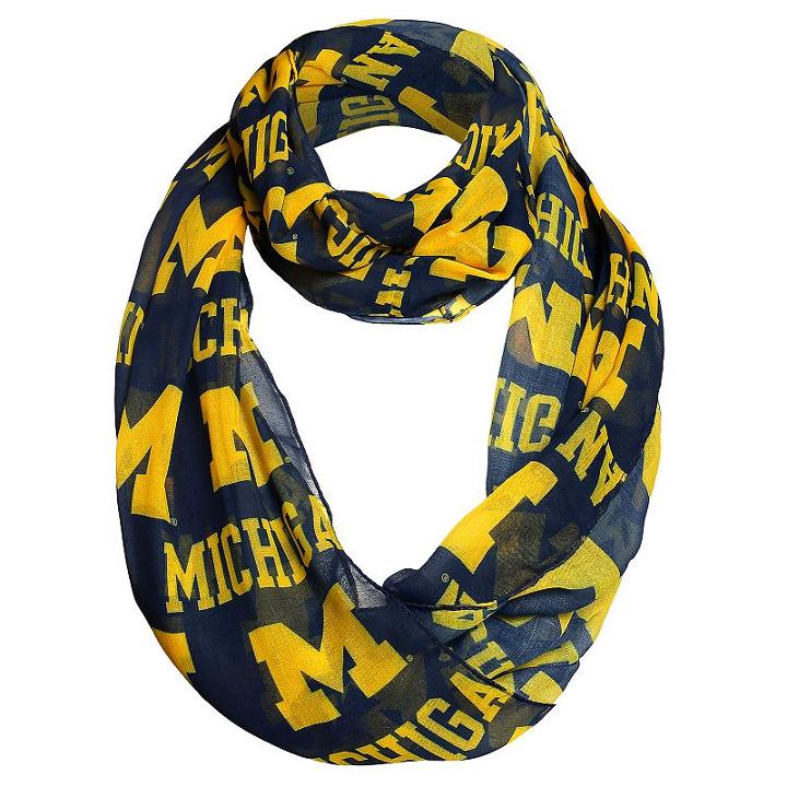 Women's Forever Collectibles Michigan Wolverines Logo Infinity Scarf, Multicolor