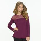 Women's Jezebel Asscher Mesh Top, Size: Medium, Med Purple