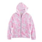 Girls 7-16 So&reg; Zip-up Graphic Hoodie, Size: 16, Pink Other