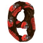 Cleveland Browns Sheer Infinity Scarf, Women's, Brown
