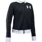 Girls 7-16 Under Armour Tricot Track Jacket, Size: Small, Black