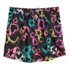 Girls 7-16 So&reg; Tie-front French Terry Skater Skirt, Size: S/7-8, Black