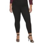 Plus Size Jennifer Lopez Cropped Jeggings, Women's, Size: 24 W, Black