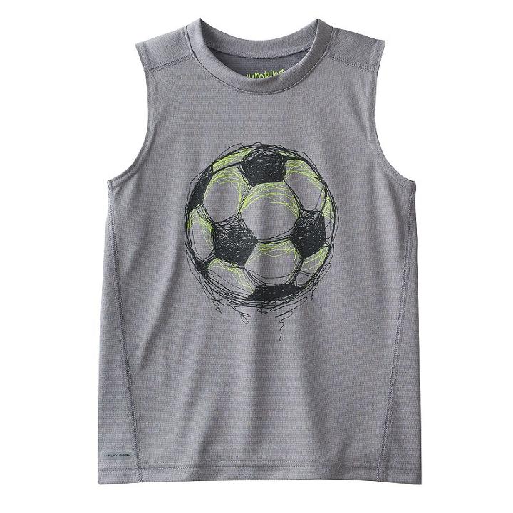Boys 4-10 Jumping Beans&reg; Textured Muscle Tee, Boy's, Size: 4, Med Grey