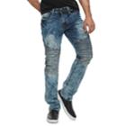 Men's Rawx Slim-fit Moto Stretch Jeans, Size: 40x32, Light Blue