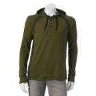 Men's Rock & Republic Thermal Henley, Size: Xl, Green