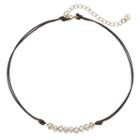 Lc Lauren Conrad Beaded Cord Choker Necklace, Women's, Med Pink