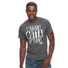 Men's Straight Outta Options Tee, Size: Medium, Dark Grey