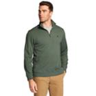 Men's Izod Advantage Sportflex Performance Stretch Fleece Quarter-zip Pullover, Size: Medium, Green